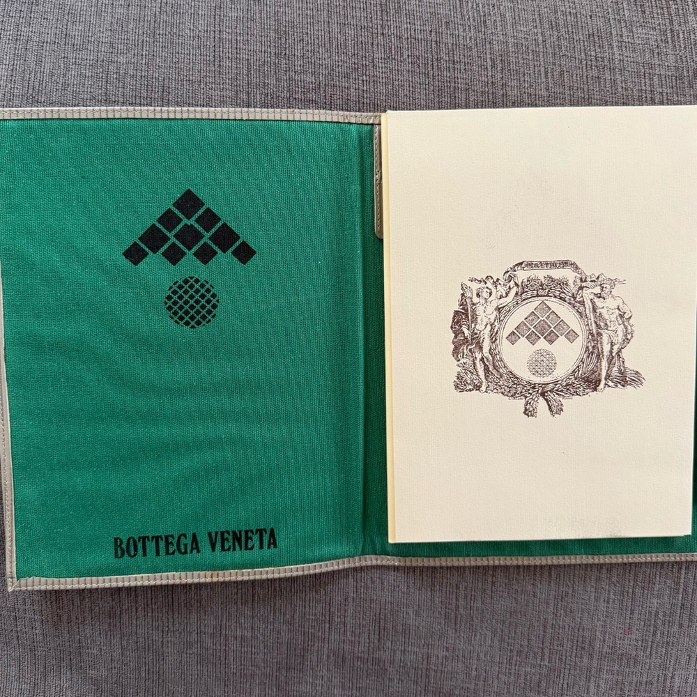 Bottega Veneta Gray Notepad Cover